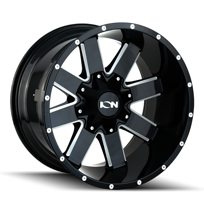 ION Type 141 18x9 / 6x120 BP / 0mm Offset / 78.1mm Hub Gloss Black Milled Wheel