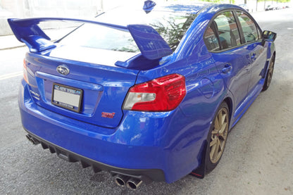 Rally Armor 15-21 Subaru WRX/STI White UR Mud Flap w/Black Logo