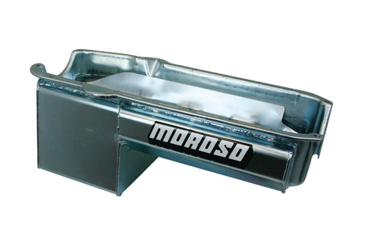 Moroso Pre-80 Chevrolet Small Block/Dart Little M Power Pouch Wet Sump 7qt 8.25in Steel Oil Pan