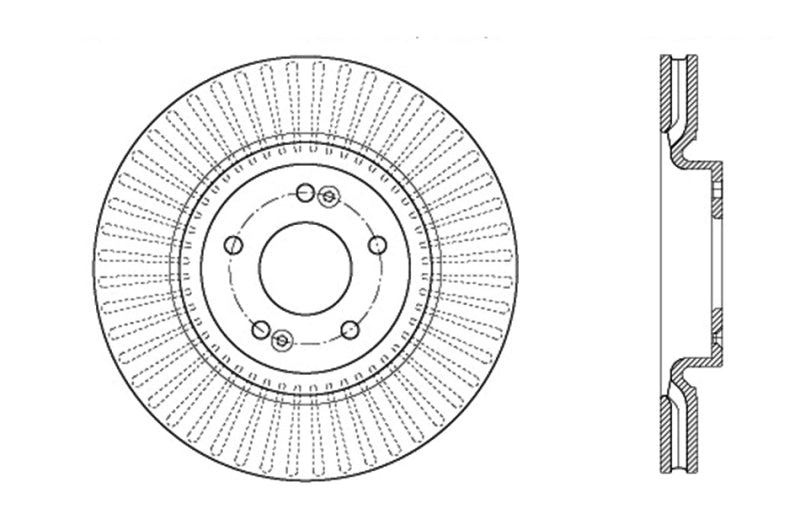 StopTech Drilled Sport Brake Rotor