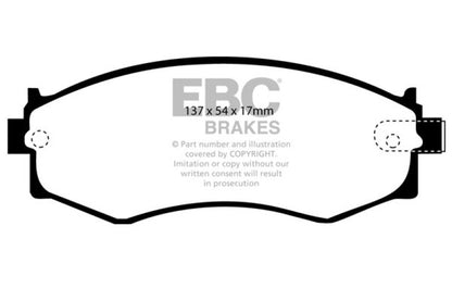 EBC 89-94 Nissan Skyline (R32) 2.0 GTE Bluestuff Front Brake Pads