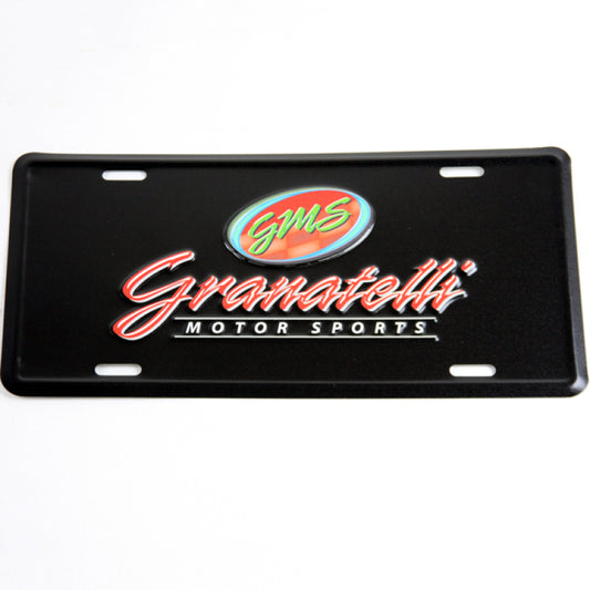 Granatelli Granatelli Motor Sports Aluminum License Plate - Black Face & Full Color Logo