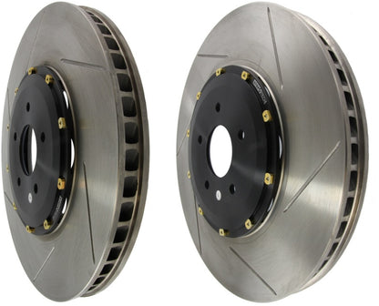 StopTech 09-11 Nissan GT-R Front Slotted Bare Iron 380x34mm AeroRotor Kit Pair