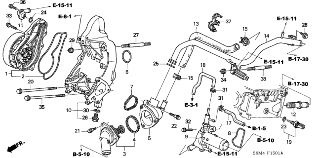 Acura - Engine Cooling Water Pump