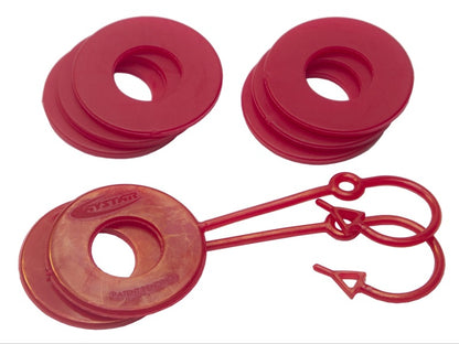 Daystar Red Locking D Ring Isolator w/Washer Kit