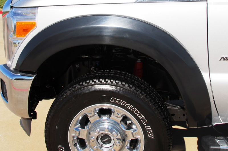 Lund 11-16 Ford F-250 Ex-Extrawide Style Smooth Elite Series Fender Flares - Black (2 Pc.)