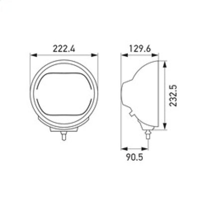 Hella Rallye 4000 LED Driving Lamp Pencil Beam