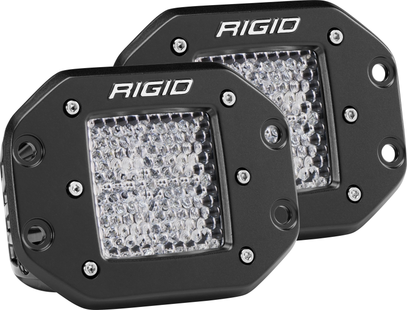 Rigid Industries Dually - Flush Mount - 60 Deg. Lens - Set of 2