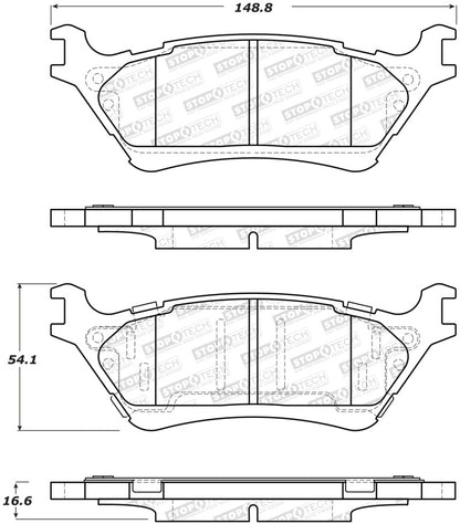 StopTech Street Brake Pads - Rear