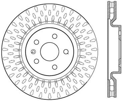 StopTech Drilled Sport Brake Rotor