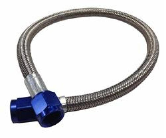 Fragola -4AN Hose Assembly Straight x Straight 192in Blue Nuts Nitrous Supply Line (16 Feet)