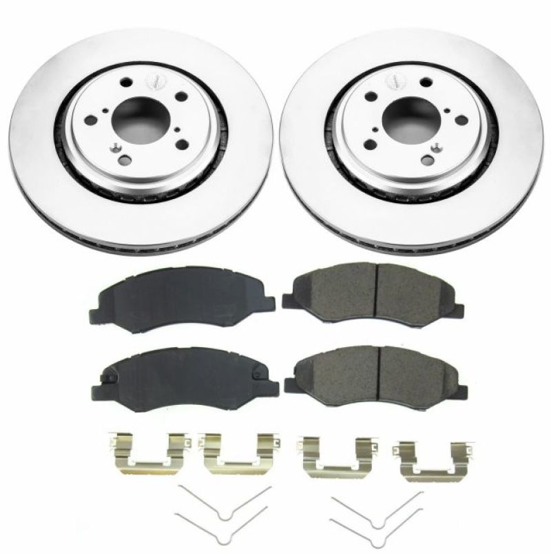 Power Stop 18-19 Honda Odyssey Front Z17 Evolution Geomet Coated Brake Kit