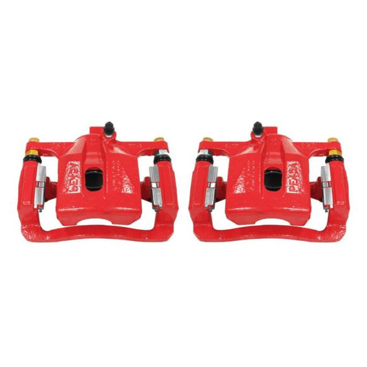 Power Stop 06-10 Hummer H3 Rear Red Calipers w/Brackets - Pair