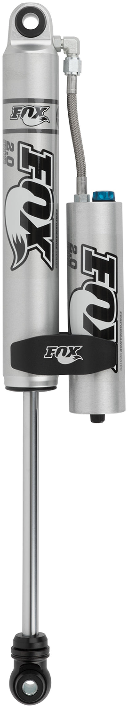 Fox 2.0 Factory Series 6.5in. Smooth Body Res. Shock w/CD Adj. (Alum) Std Travel / Eyelet Ends - Blk