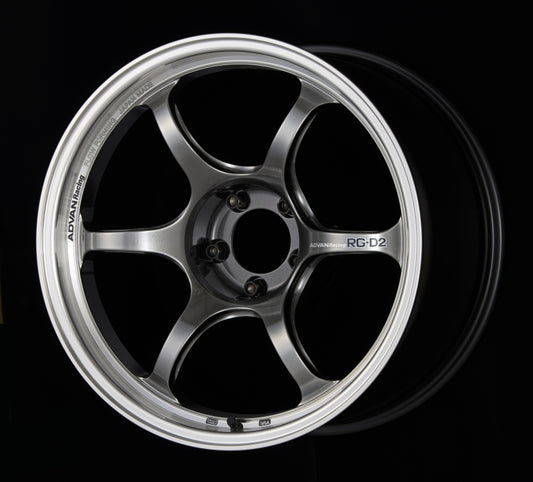 Advan RG-D2 15x5 +38 4-100 Machining & Racing Hyper Black Wheel