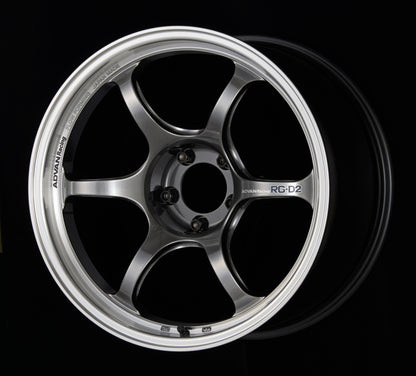 Advan RG-D2 15x5 +42 4-100 Machining & Racing Hyper Black Wheel