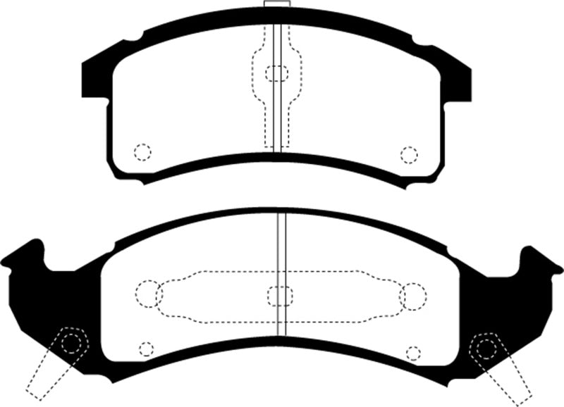 EBC 92-93 Buick Le Sabre (FWD) 3.8 Redstuff Front Brake Pads