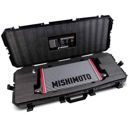 Mishimoto Universal Carbon Fiber Intercooler - Gloss Tanks - 450mm Silver Core - S-Flow - BK V-Band