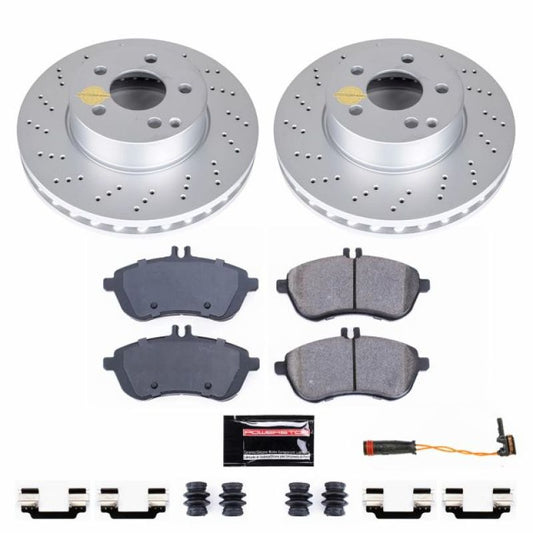 Power Stop 2015 Mercedes-Benz C250 Front Z23 Evolution Sport Coated Brake Kit