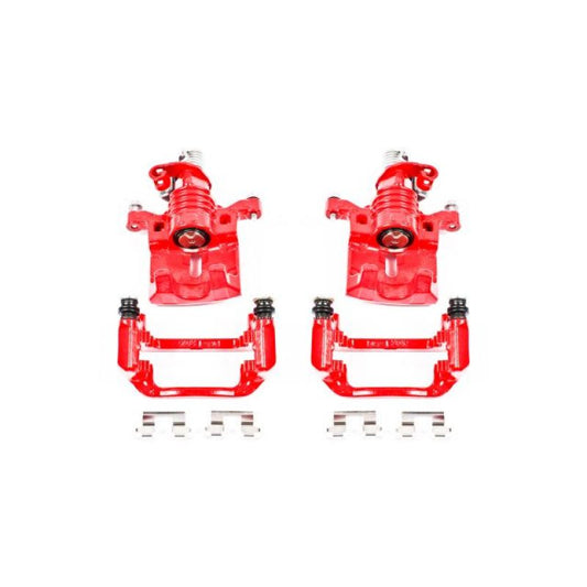 Power Stop 05-09 Buick Allure Rear Red Calipers w/Brackets - Pair