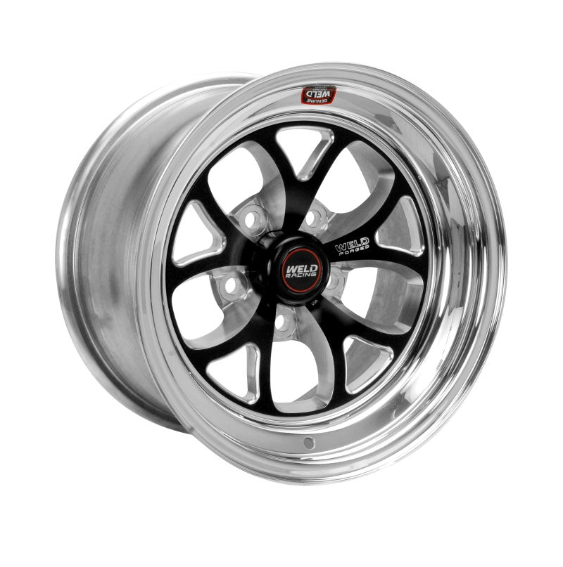 Weld S76 15x8.33 / 5x4.5 BP / 4.5in. BS Black Wheel (Medium Pad) - Non-Beadlock