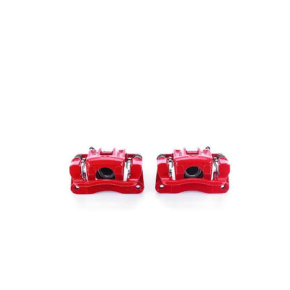 Power Stop 01-06 Hyundai Santa Fe Rear Red Calipers w/Brackets - Pair