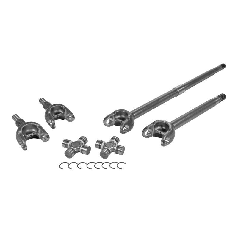 Yukon Gear Front 4340 Chromoly Axle Kit For Jeep JL Dana 30 27 Spline FAD Del. w/1350 (7166) Joints