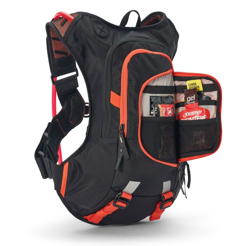 USWE Moto Hydro Hydration Pack 8L - Black/Factory Orange