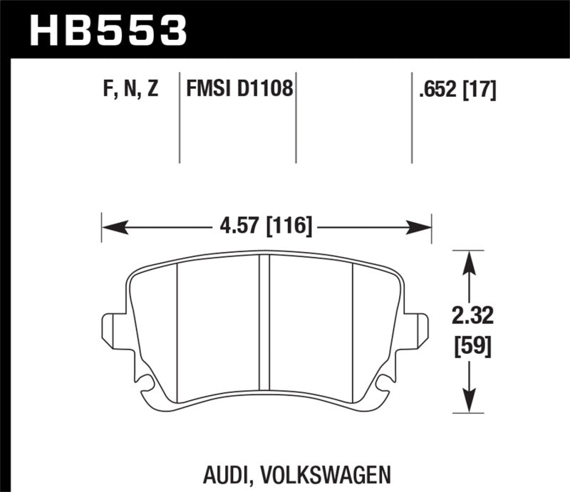 Hawk Performance Ceramic Street Brake Pads