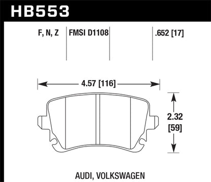 Hawk Performance Ceramic Street Brake Pads