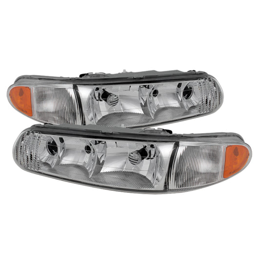 Xtune Buick Century 97-05 Regal 97-04 Crystal Headlights Chrome HD-JH-BUCEN97-AM-C