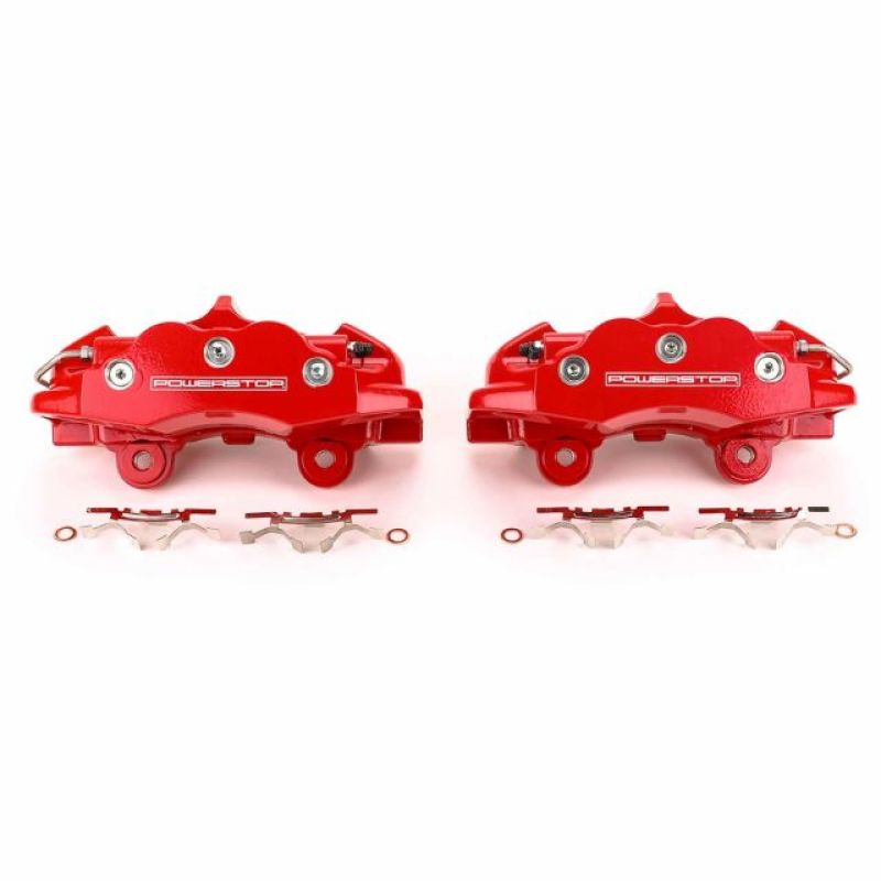 Power Stop 06-13 Chevrolet Corvette Rear Red Calipers - Pair