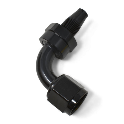 Russell Performance -8 AN 90 Degree Hose End Without Socket - Black