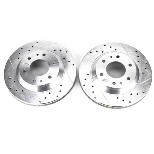 Power Stop 04-05 Buick Rainier Front Evolution Drilled & Slotted Rotors - Pair