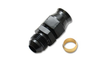 Vibrant -6AN Male to 5/16in Tube Adapter Fittings with Brass Olive Insert