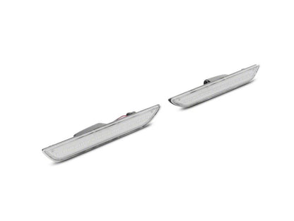 Raxiom 15-23 Ford Mustang Axial Series LED Side Marker Lights Rear- Clear