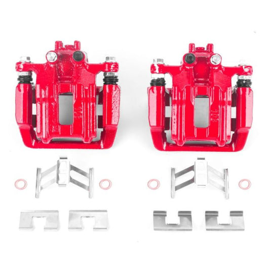 Power Stop 05-06 Honda CR-V Rear Red Calipers w/Brackets - Pair