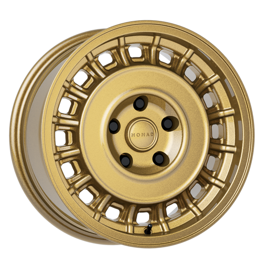 Nomad N502GR Arvo 15x7in / 5x100 BP / 15mm Offset / 56.1mm Bore - Gloss Gold Wheel