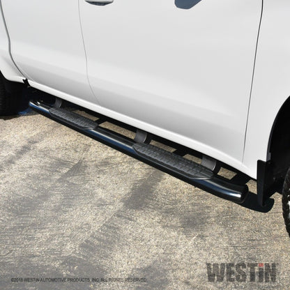 Westin 2019 Chevrolet Silverado/Sierra 1500 Crew Cab Non LD PRO TRAXX 5 Oval Nerf Step Bars - Black