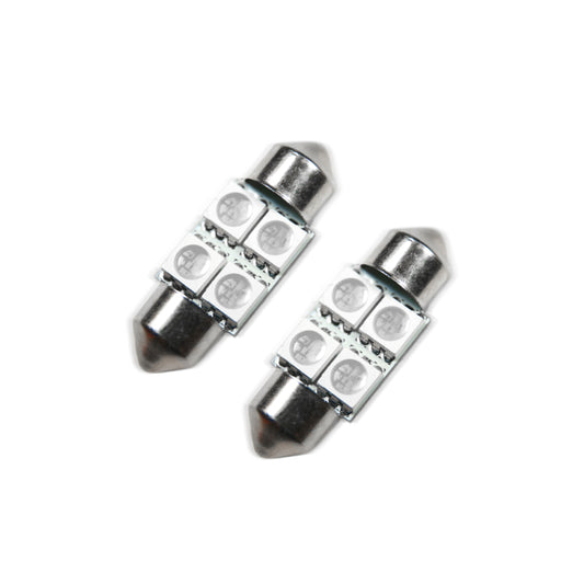 Oracle 33MM 4 LED 3-Chip Festoon Bulbs (Pair) - Blue