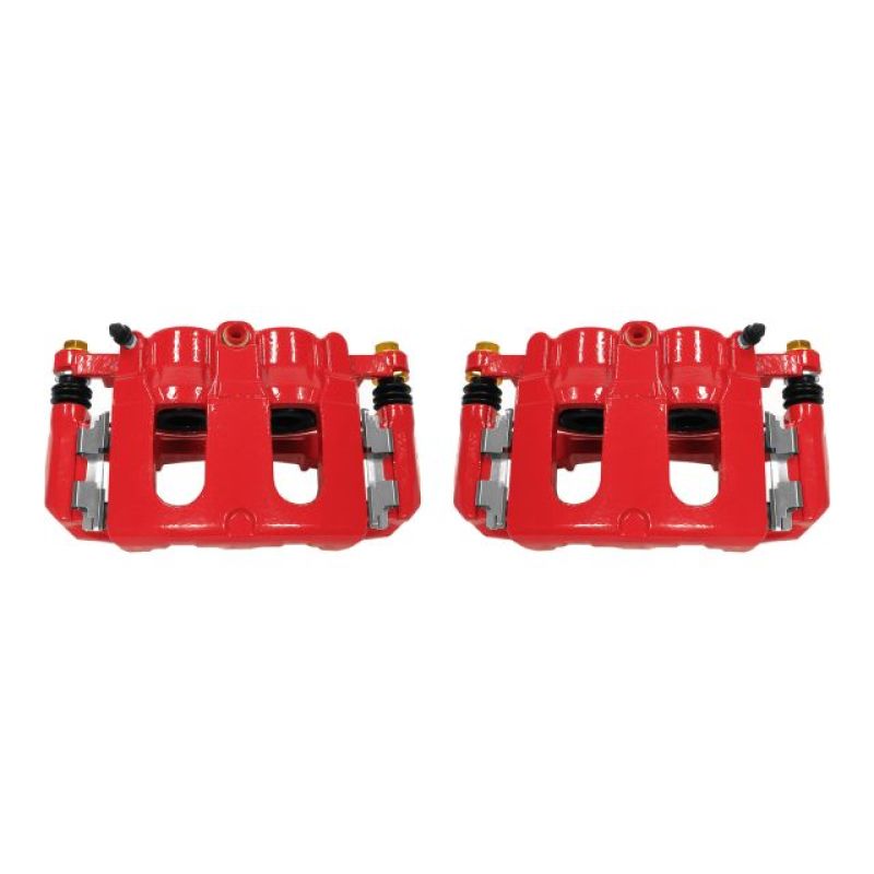 Power Stop 11-17 Ford Explorer Front Red Calipers w/Brackets - Pair