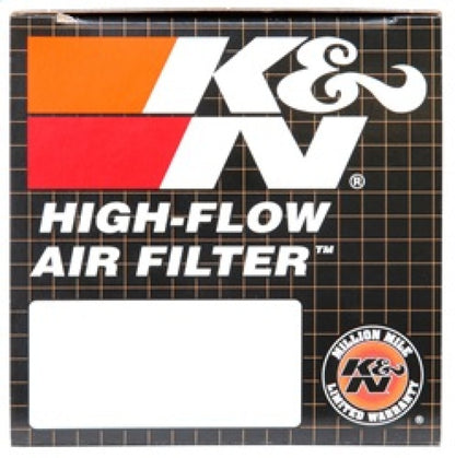 K&N Filter Universal Rubber Filter 2 inch Flange 3 1/8 inch Base, 2 inch Top, 3 inch Height