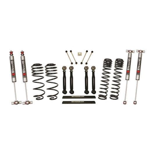 Skyjacker 97-02 Jeep TJ 4in D-Rate Long Travel Kit w/ Adj FR/RR Lower Flex Links/M95 Monotube Shocks