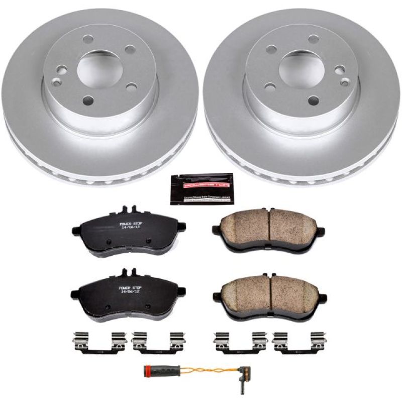 Power Stop 12-15 Mercedes-Benz C250 Front Z23 Evolution Sport Coated Brake Kit