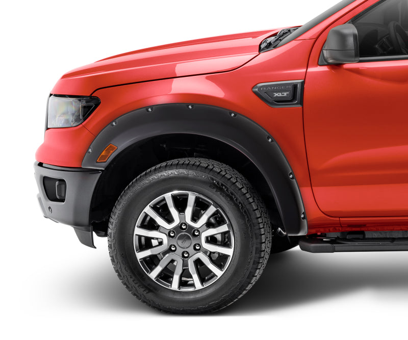 Bushwacker 2019 Ford Ranger Fleetside Pocket Style Flares  2pc Front - Black