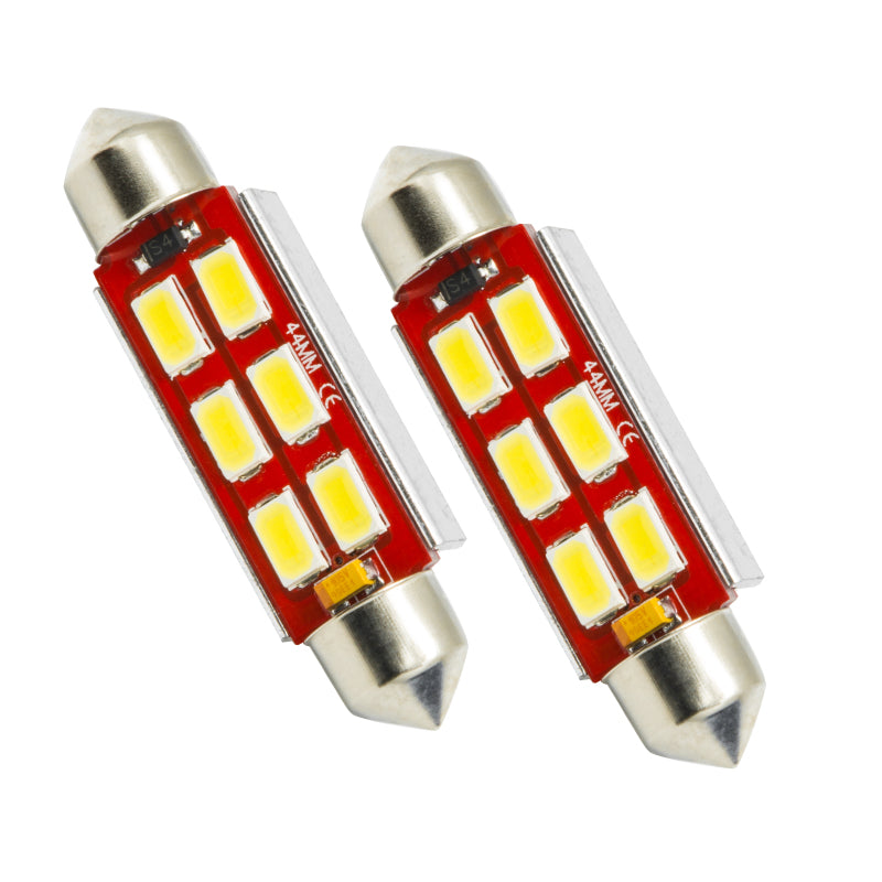 Oracle 44MM 6 LED 3-Chip Festoon Bulbs (Pair) - Cool White SEE WARRANTY