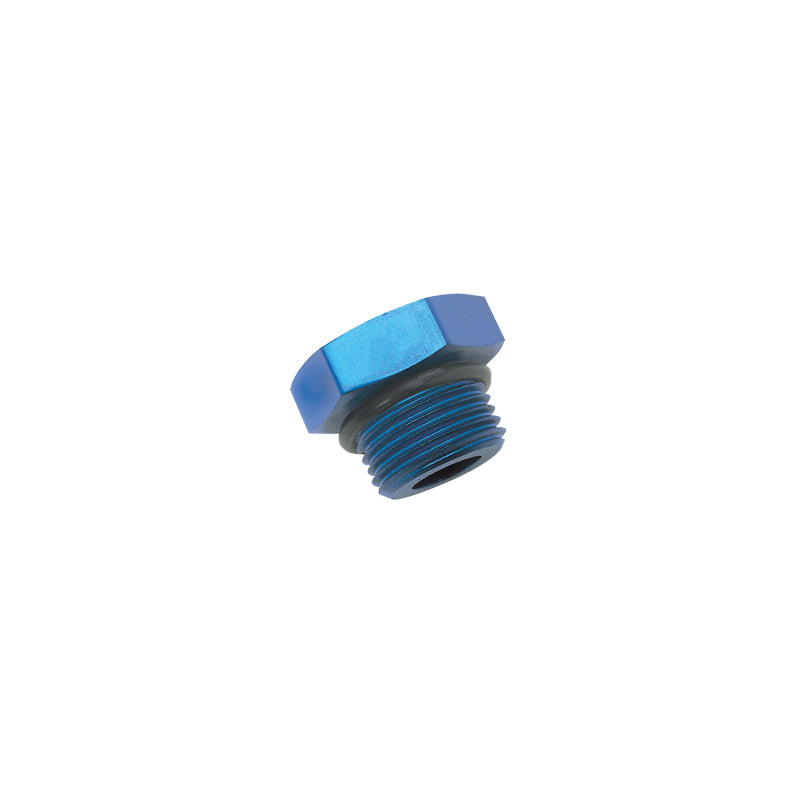 Russell Performance -12 AN Straight Thread Plug (Blue)