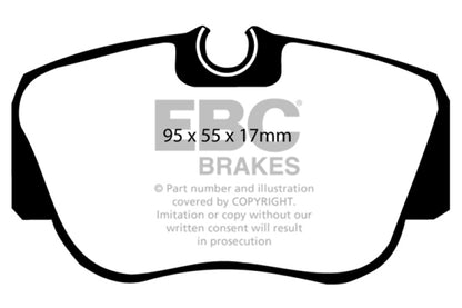 EBC 84-86 Mercedes-Benz 190/190E 2.3 Ultimax2 Front Brake Pads