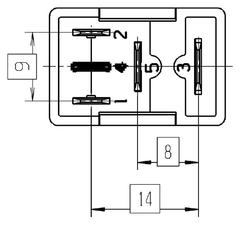 Hella Relay Micro Iso 5 Pole 12V Spst Res