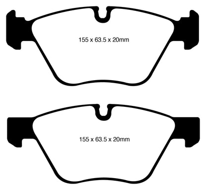 EBC 08-10 BMW 128 3.0 Greenstuff Front Brake Pads